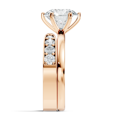 Solitaire 2.42Ct Round Cut High Quality Diamond Unique Minimalist Half Eternity Dainty Wedding Ring For Her - HIGHCARAT DIAMONDS