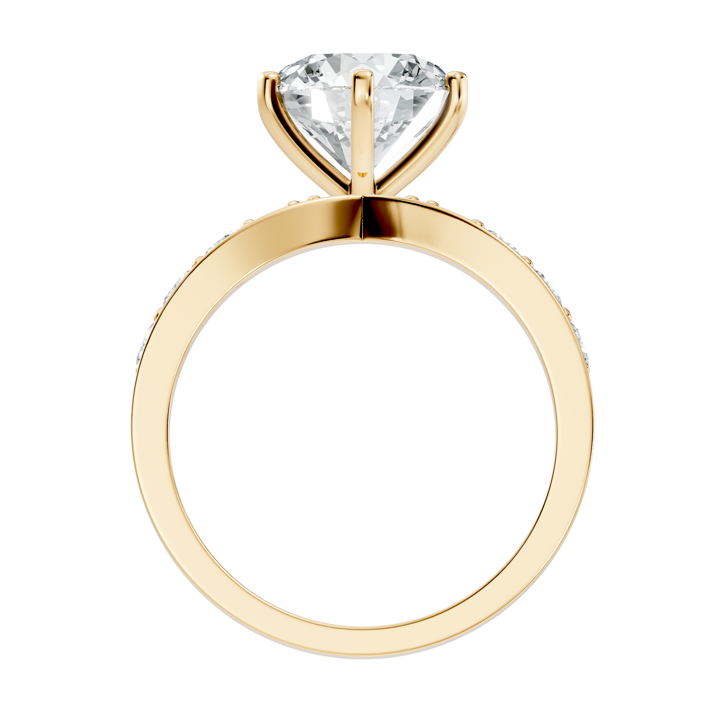 Solitaire 2.42Ct Round Cut High Quality Diamond Unique Minimalist Half Eternity Dainty Wedding Ring For Her - HIGHCARAT DIAMONDS