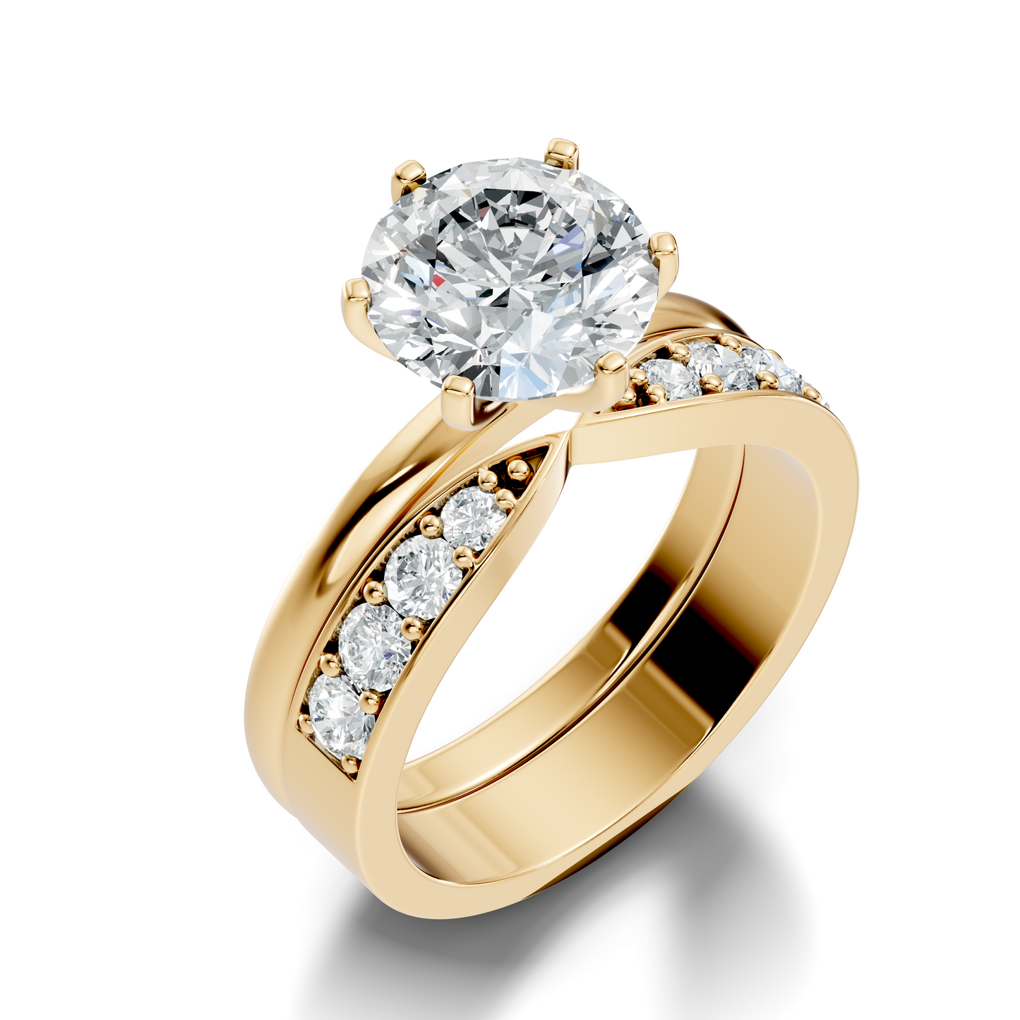 Solitaire 2.42Ct Round Cut High Quality Diamond Unique Minimalist Half Eternity Dainty Wedding Ring For Her - HIGHCARAT DIAMONDS