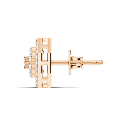 Sparkling 14K White Gold Round Diamond Studs For Her Colorless & Affordable - HIGHCARAT DIAMONDS