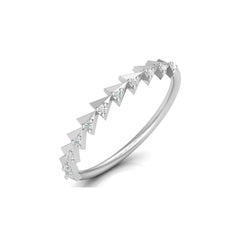 Minimalist Round Cut  Handmade Half Eternity Band Ring Gold labgrown diamond Ecofriendly Band Ring - HIGHCARAT DIAMONDS