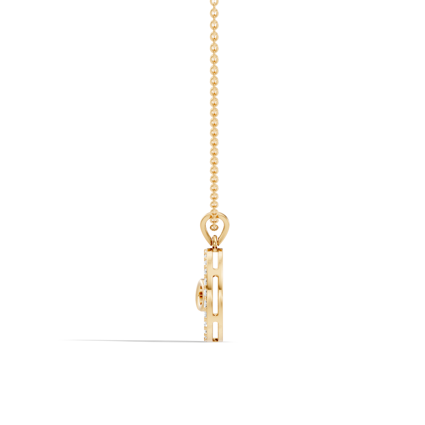 Classic Infinity Round Cut Diamond Pendant 0.38 CT Affordable Gift for Her - HIGHCARAT DIAMONDS