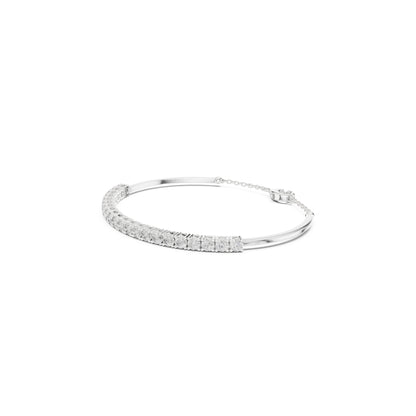 White Colorless 2.31Ct Round Cut Diamond Vintage Art Deco Cluster Handmade Party Wear Charm Bracelet Gift For Her - HIGHCARAT DIAMONDS