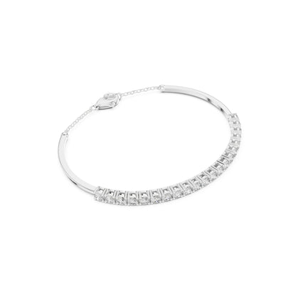 White Colorless 2.31Ct Round Cut Diamond Vintage Art Deco Cluster Handmade Party Wear Charm Bracelet Gift For Her - HIGHCARAT DIAMONDS