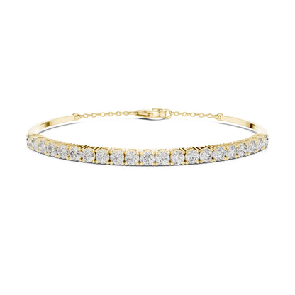 White Colorless 2.31Ct Round Cut Diamond Vintage Art Deco Cluster Handmade Party Wear Charm Bracelet Gift For Her - HIGHCARAT DIAMONDS
