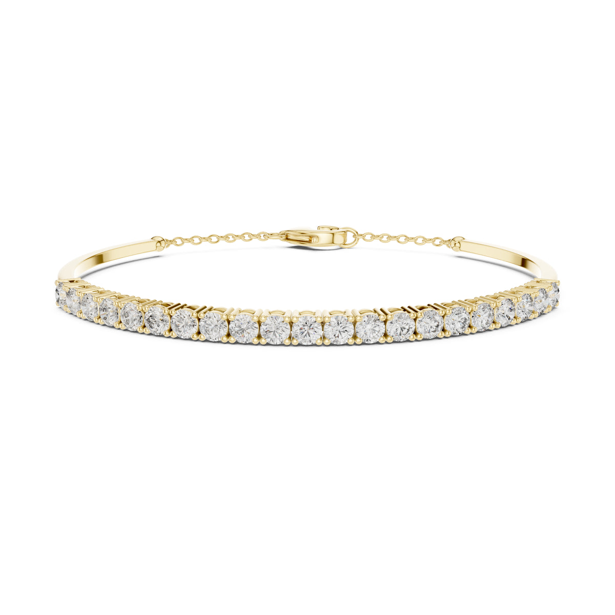 White Colorless 2.31Ct Round Cut Diamond Vintage Art Deco Cluster Handmade Party Wear Charm Bracelet Gift For Her - HIGHCARAT DIAMONDS