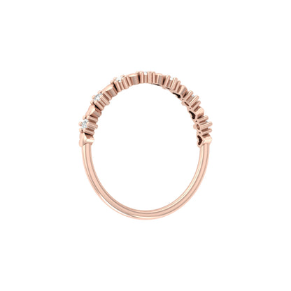 Elegant Round Diamond Eternity Multi-Heart Love Band Ring Minimalist Dainty Stacking Ring Gift for Her - HIGHCARAT DIAMONDS