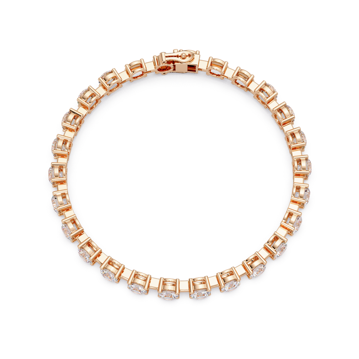 Round Lab Grown Diamond Tennis Bracelet - HIGHCARAT DIAMONDS