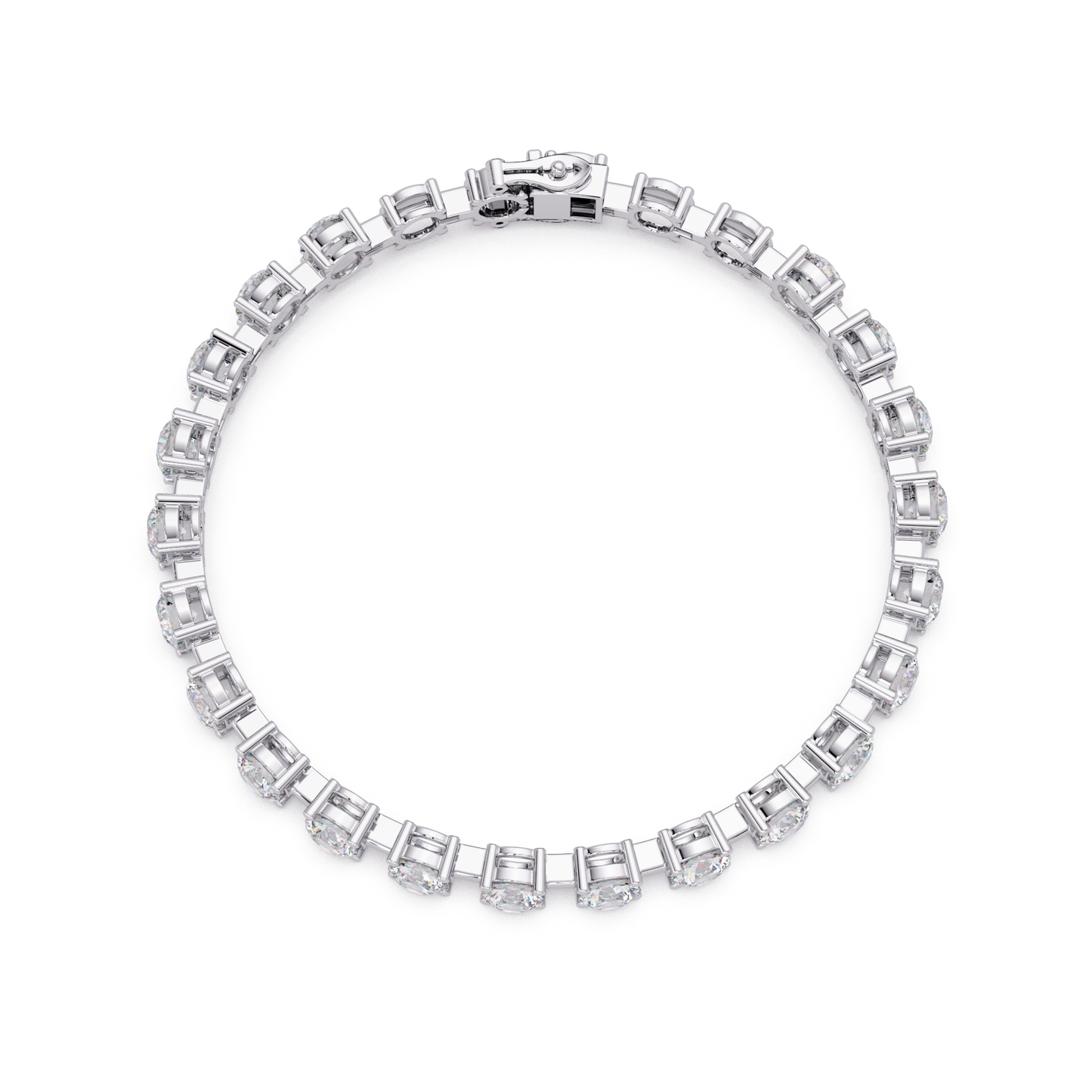 Round Lab Grown Diamond Tennis Bracelet - HIGHCARAT DIAMONDS