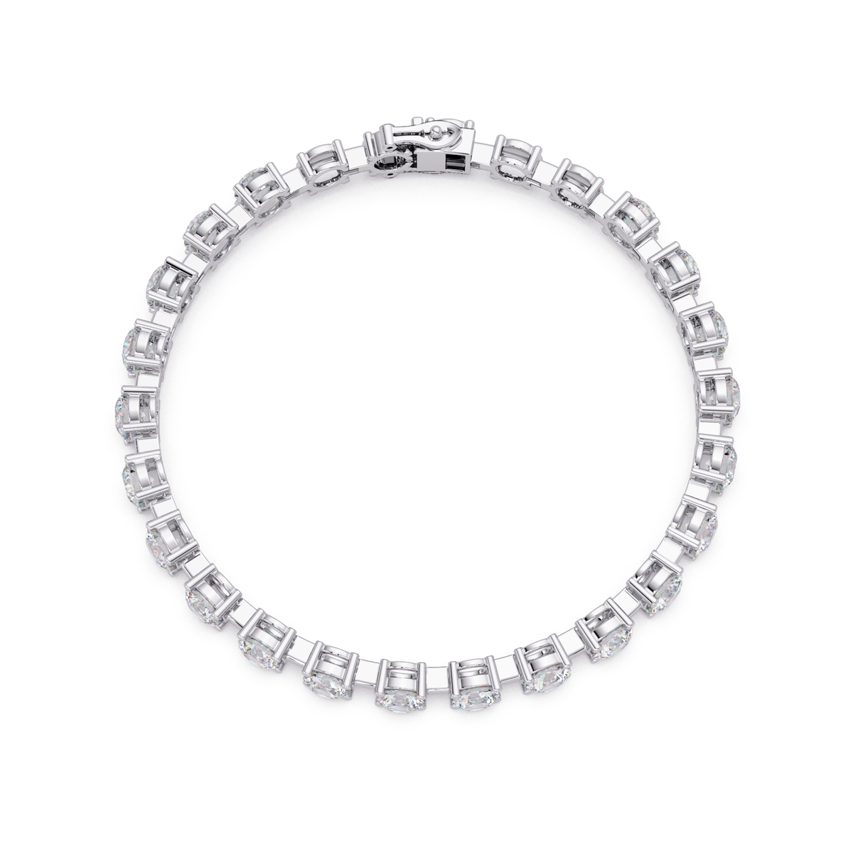 Round Lab Grown Diamond Tennis Bracelet - HIGHCARAT DIAMONDS