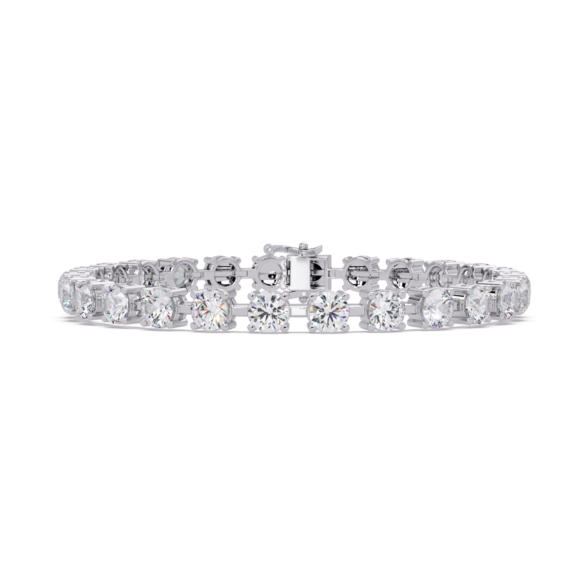 Round Lab Grown Diamond Tennis Bracelet - HIGHCARAT DIAMONDS