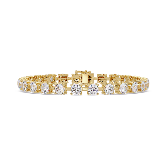 Round Lab Grown Diamond Tennis Bracelet - HIGHCARAT DIAMONDS