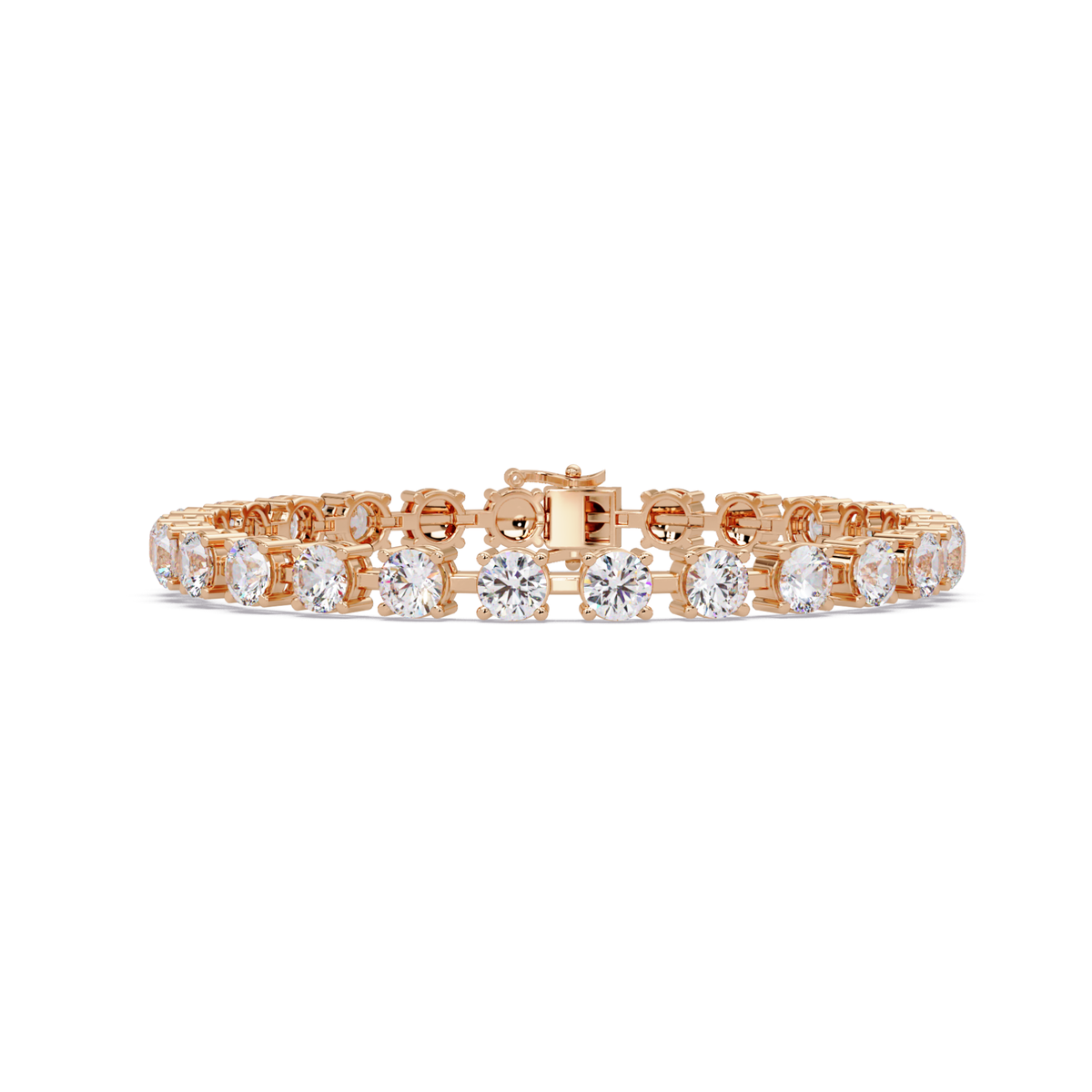 Round Lab Grown Diamond Tennis Bracelet - HIGHCARAT DIAMONDS