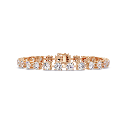 Round Lab Grown Diamond Tennis Bracelet - HIGHCARAT DIAMONDS