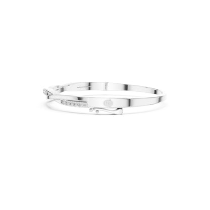 Round Cut Diamond Vintage Elegant Delicate Twisted Stunning 10k Solid Yellow Gold Daily Wear Bangle Bracelet For Women's - HIGHCARAT DIAMONDS