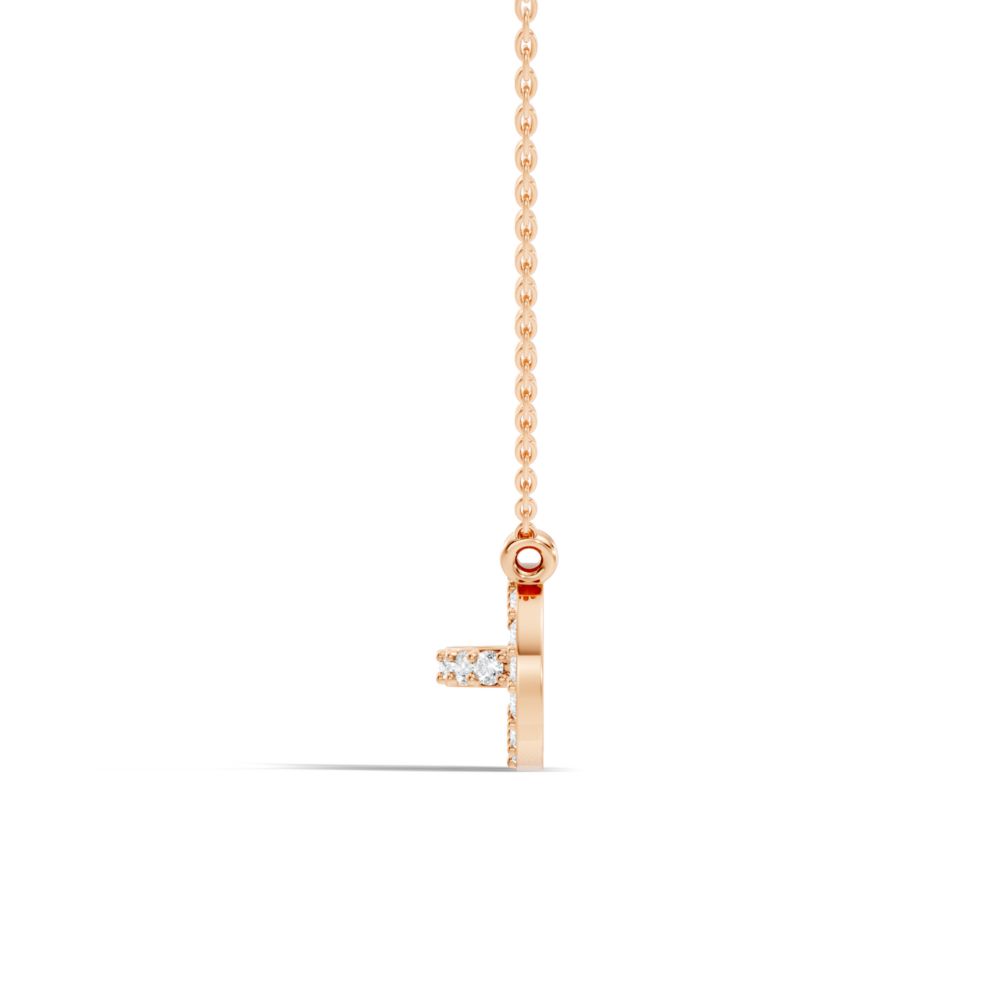 Elegant Interlocking Round Diamond Pendant in 14K Yellow Gold Stylish Jewelry - HIGHCARAT DIAMONDS