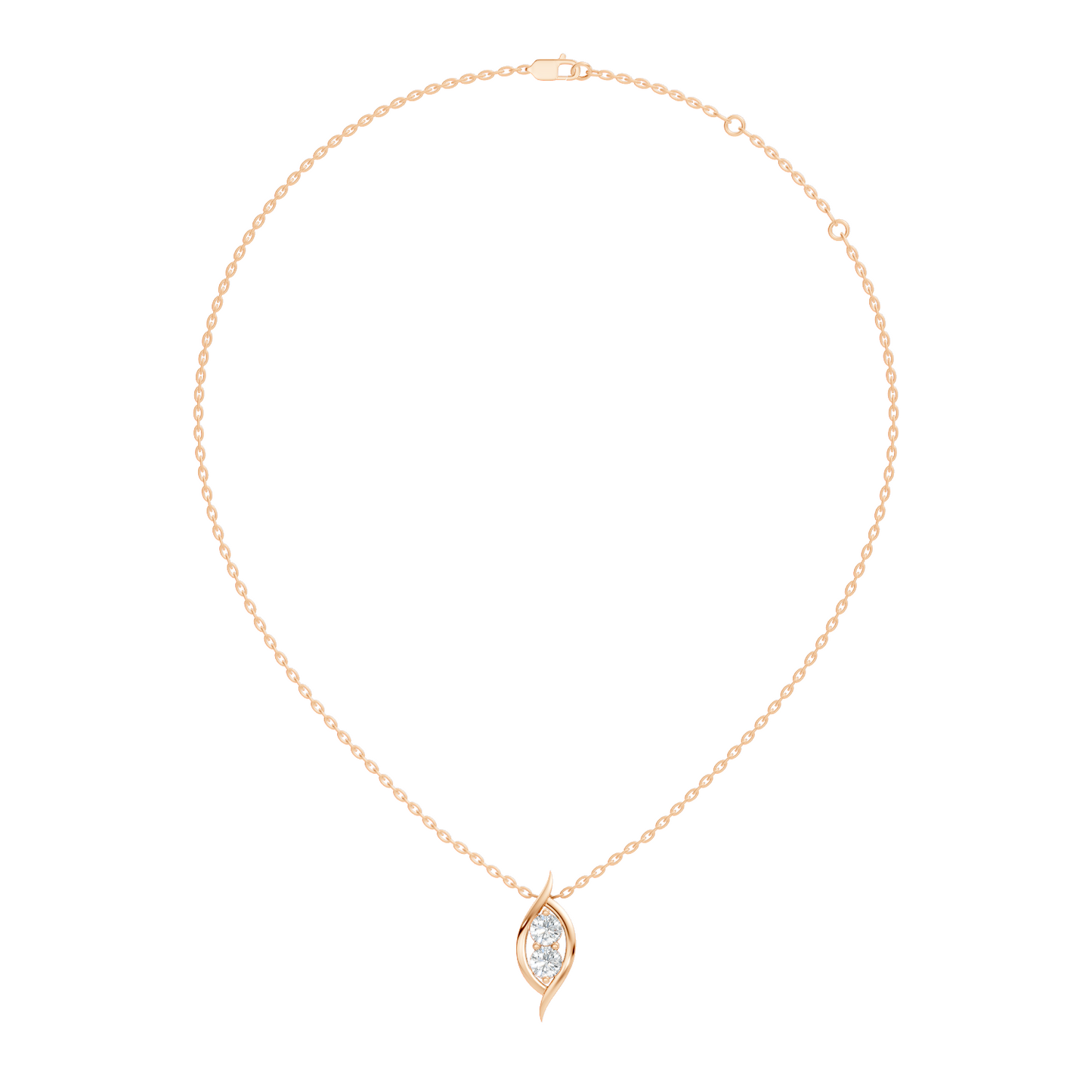 Stunning 0.60 Ct Round Lab-Grown Diamond Pendant in 14K Solid Gold for Her - HIGHCARAT DIAMONDS