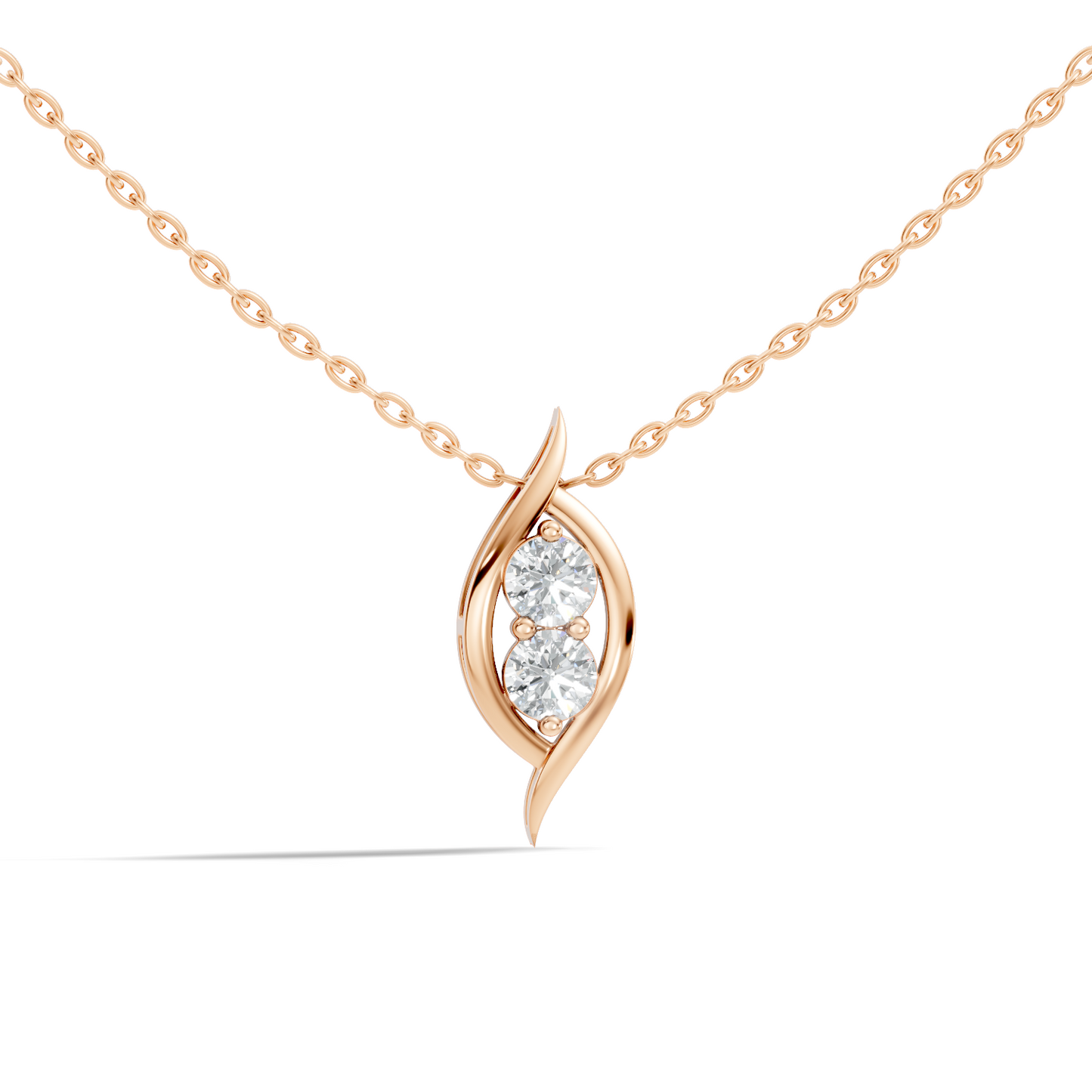 Stunning 0.60 Ct Round Lab-Grown Diamond Pendant in 14K Solid Gold for Her - HIGHCARAT DIAMONDS