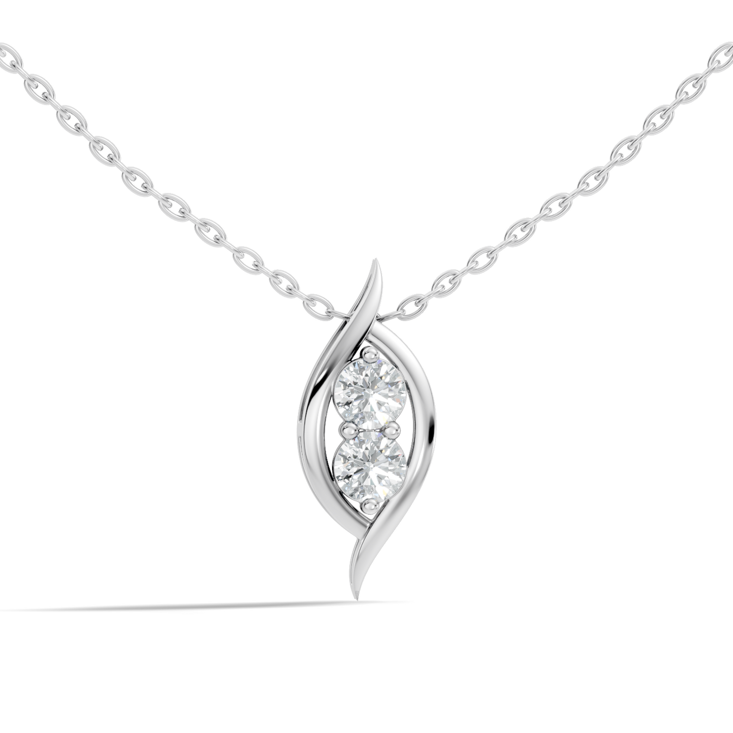 Stunning 0.60 Ct Round Lab-Grown Diamond Pendant in 14K Solid Gold for Her - HIGHCARAT DIAMONDS