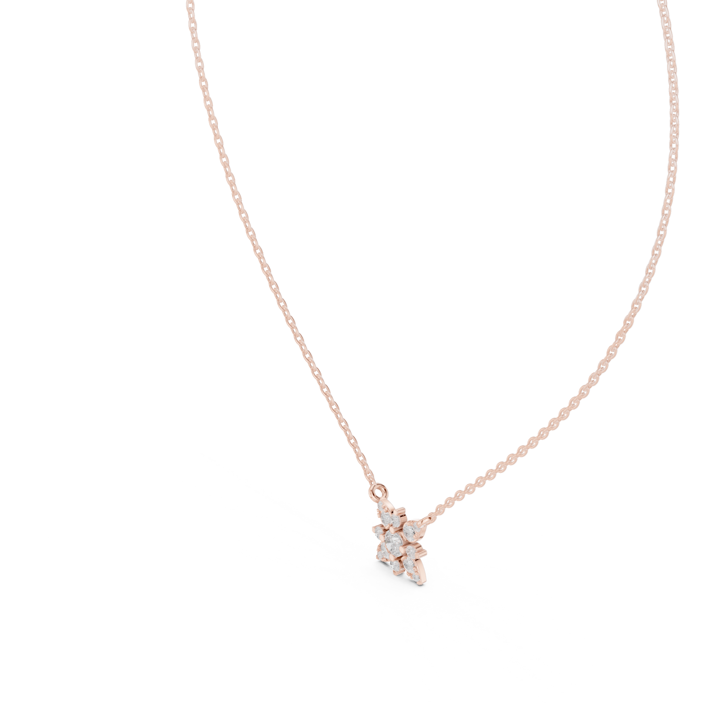 2.05 Cr Round Shape Lab Grown Sparkling Affordable 10k Solid Gold Diamond pendent For Her - HIGHCARAT DIAMONDS
