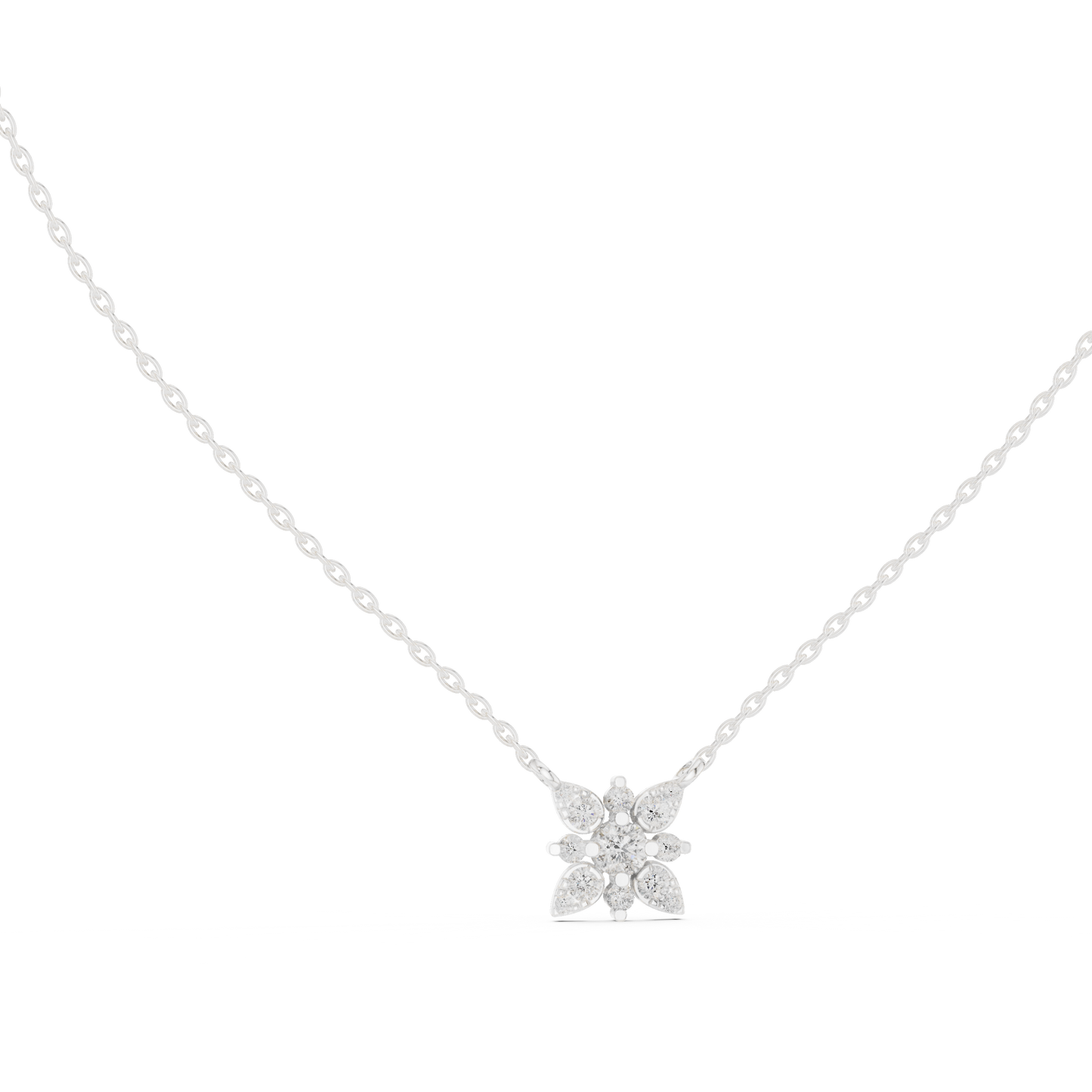 2.05 Cr Round Shape Lab Grown Sparkling Affordable 10k Solid Gold Diamond pendent For Her - HIGHCARAT DIAMONDS