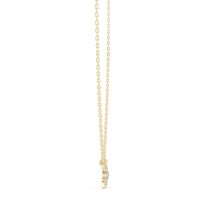 2.05 Cr Round Shape Lab Grown Sparkling Affordable 10k Solid Gold Diamond pendent For Her - HIGHCARAT DIAMONDS