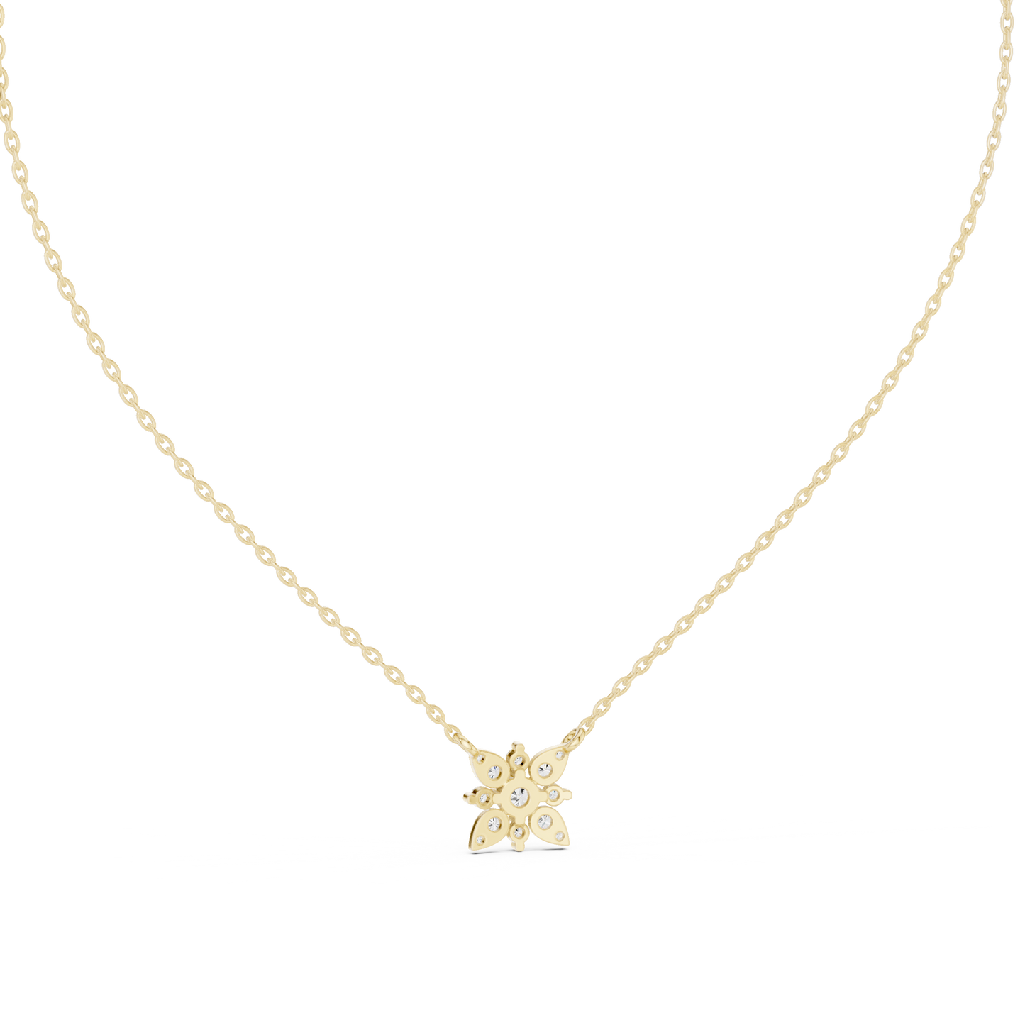 2.05 Cr Round Shape Lab Grown Sparkling Affordable 10k Solid Gold Diamond pendent For Her - HIGHCARAT DIAMONDS