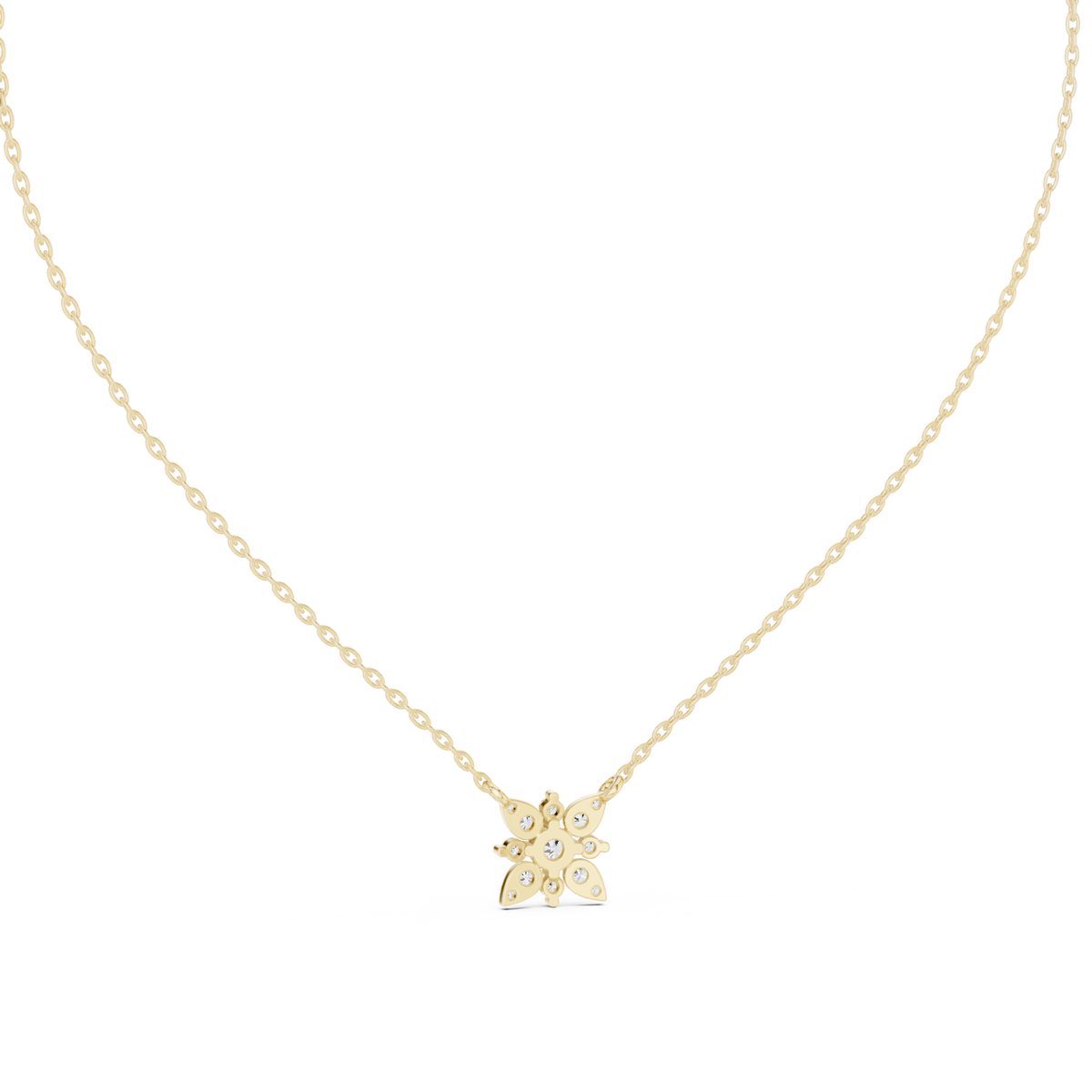 2.05 Cr Round Shape Lab Grown Sparkling Affordable 10k Solid Gold Diamond pendent For Her - HIGHCARAT DIAMONDS