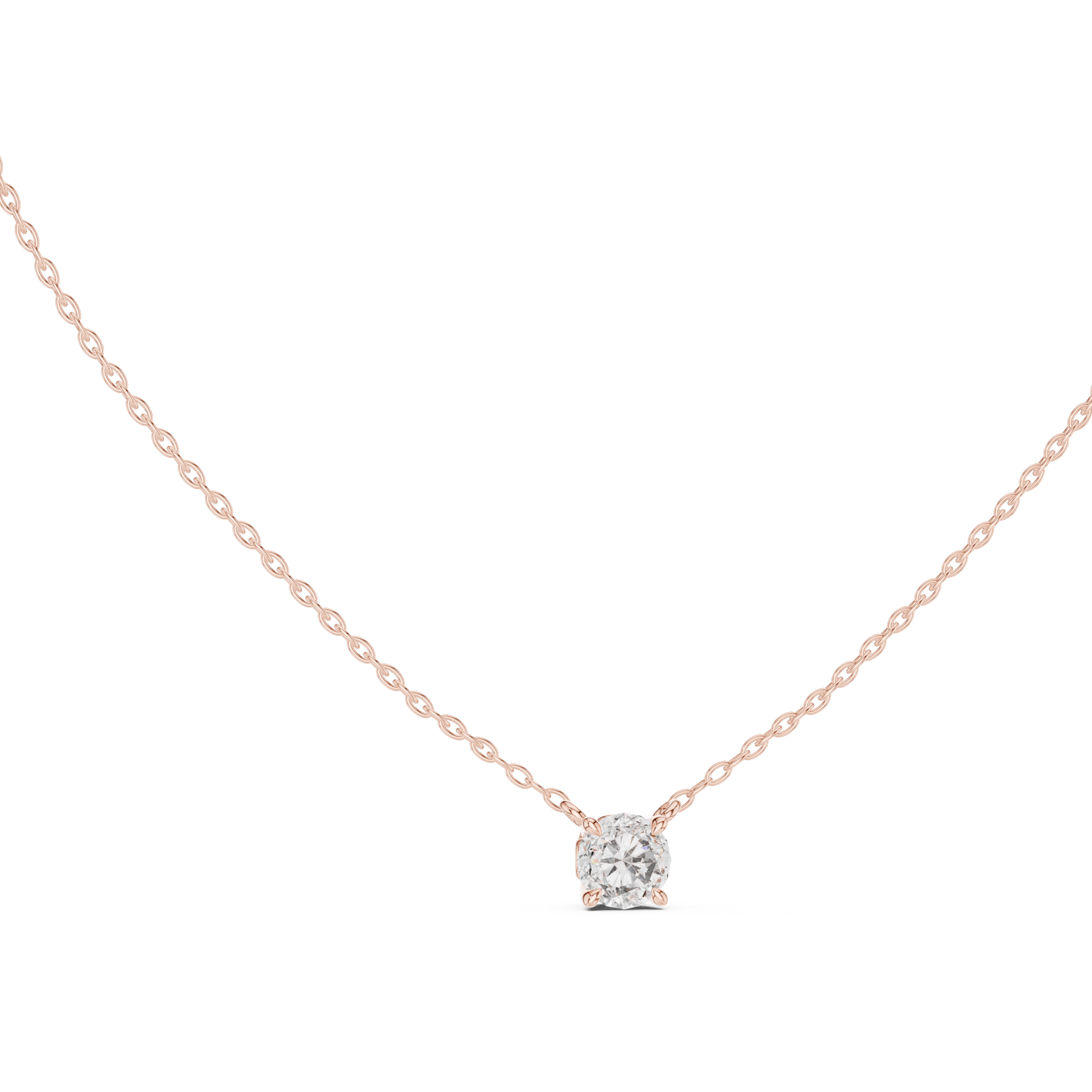 Stunning 10k Solid Yellow Gold Round Shape 0.85 Ct Lab Grown Diamond Pendant For Her - HIGHCARAT DIAMONDS