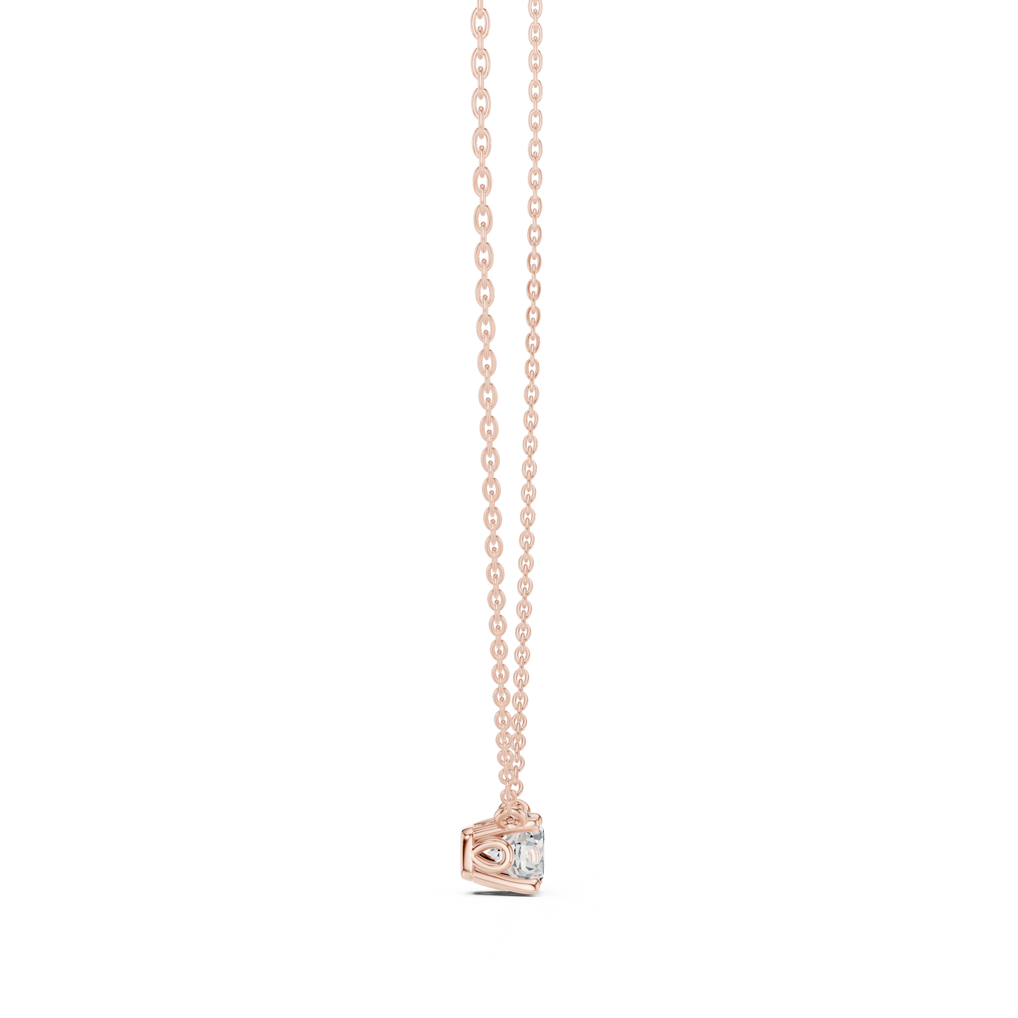 Stunning 10k Solid Yellow Gold Round Shape 0.85 Ct Lab Grown Diamond Pendant For Her - HIGHCARAT DIAMONDS