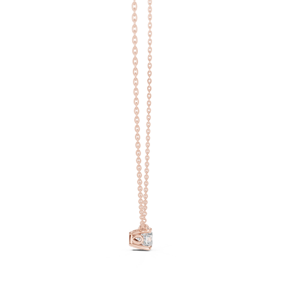 Stunning 10k Solid Yellow Gold Round Shape 0.85 Ct Lab Grown Diamond Pendant For Her - HIGHCARAT DIAMONDS