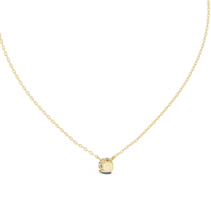 Stunning 10k Solid Yellow Gold Round Shape 0.85 Ct Lab Grown Diamond Pendant For Her - HIGHCARAT DIAMONDS