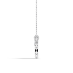 14K Gold Unisex Pendant with Round & Marquise Cut Diamonds Alphabet B Inspired Jewelry - HIGHCARAT DIAMONDS