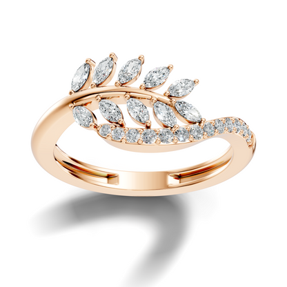 Marquise and Round Cut Diamond Antique Delicate Cluster Vintage Party Wear Ring For Women's - HIGHCARAT DIAMONDS