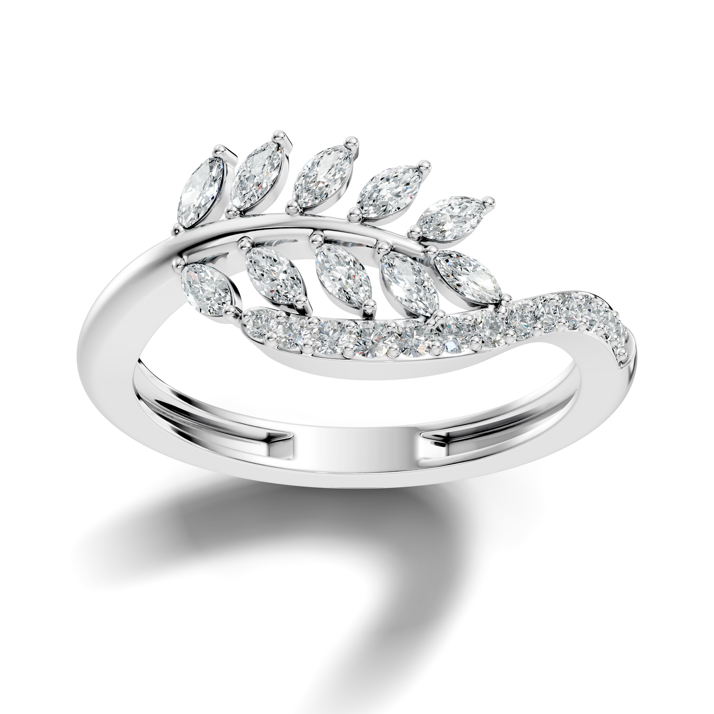 Marquise and Round Cut Diamond Antique Delicate Cluster Vintage Party Wear Ring For Women's - HIGHCARAT DIAMONDS