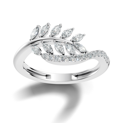 Marquise and Round Cut Diamond Antique Delicate Cluster Vintage Party Wear Ring For Women's - HIGHCARAT DIAMONDS