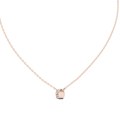 Round Shaped Diamond Pendant Lab Grown Diamond Necklace Elegant Gift For Women - HIGHCARAT DIAMONDS