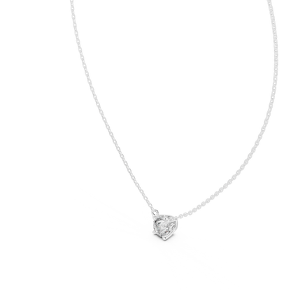 Round Shaped Diamond Pendant Lab Grown Diamond Necklace Elegant Gift For Women - HIGHCARAT DIAMONDS