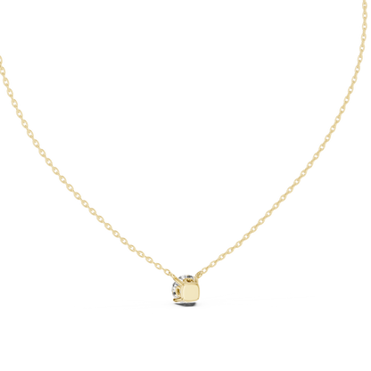 Round Shaped Diamond Pendant Lab Grown Diamond Necklace Elegant Gift For Women - HIGHCARAT DIAMONDS