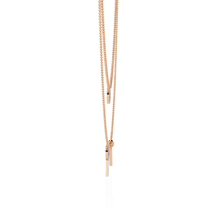 Round Open Circle Key Shape Cut  Lab grown &Natural Diamond 10k Solid White Gold  Layered Dainty Necklace Gift For Mom - HIGHCARAT DIAMONDS