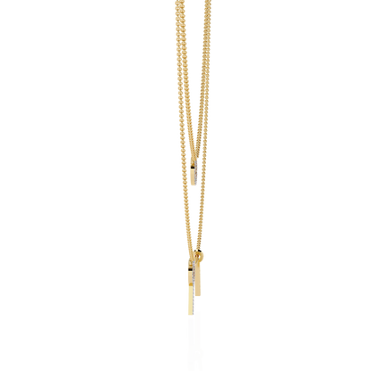 Round Open Circle Key Shape Cut  Lab grown &Natural Diamond 10k Solid White Gold  Layered Dainty Necklace Gift For Mom - HIGHCARAT DIAMONDS