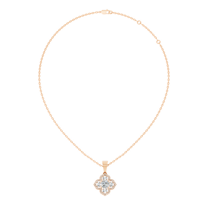 1.72 Ct Stunning Round-Oval Shape Lab Grown Diamond Sparkling Diamond Pendant For Her - HIGHCARAT DIAMONDS