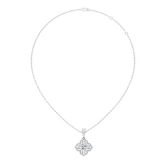 1.72 Ct Stunning Round-Oval Shape Lab Grown Diamond Sparkling Diamond Pendant For Her - HIGHCARAT DIAMONDS