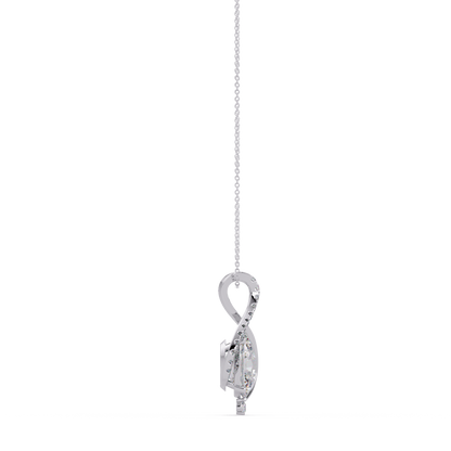 Round & Oval Cut Lab Grown Diamond Unique Pendant Necklace - HIGHCARAT DIAMONDS
