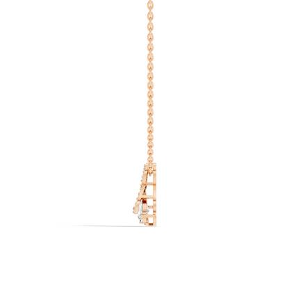 Round, Oval Lab Grown Diamond Minimalist Pendant Necklace  Elegant Daily Fashion - HIGHCARAT DIAMONDS