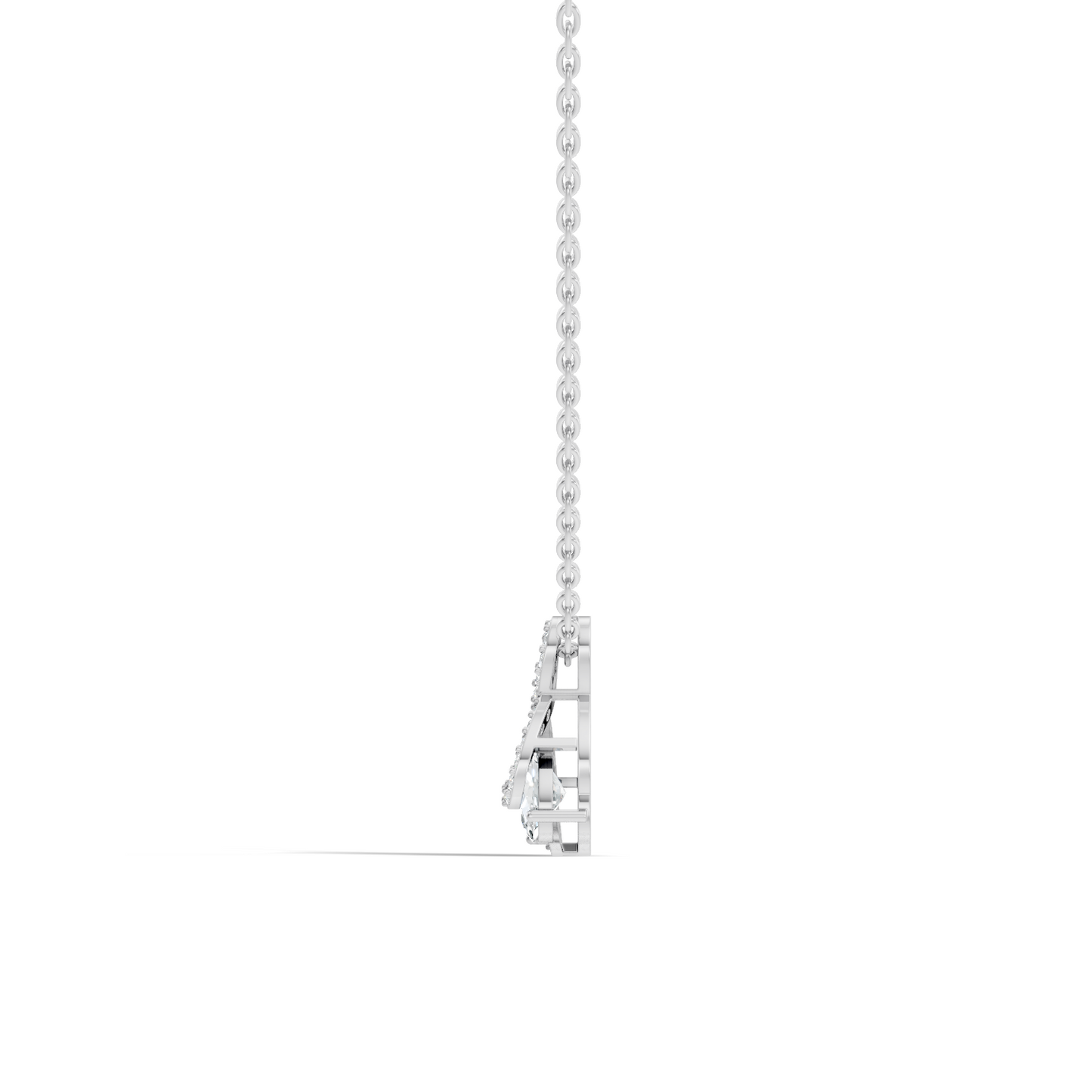Round, Oval Lab Grown Diamond Minimalist Pendant Necklace  Elegant Daily Fashion - HIGHCARAT DIAMONDS