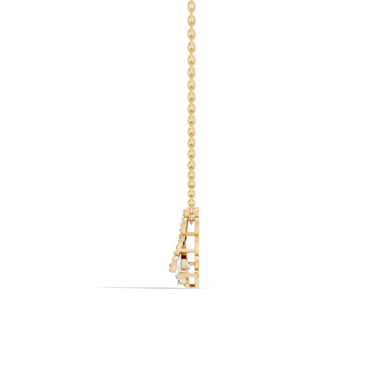 Round, Oval Lab Grown Diamond Minimalist Pendant Necklace  Elegant Daily Fashion - HIGHCARAT DIAMONDS