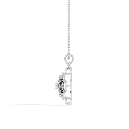 Vintage Inspired 14K Gold Pear Cut Diamond Necklace Pendant Anniversary Gift For Her - HIGHCARAT DIAMONDS