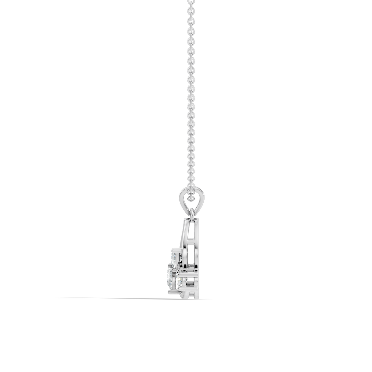 Elegant Pear Cut Lab-Grown Diamond Pendant Stunning Round Diamond Gift for Anniversary - HIGHCARAT DIAMONDS