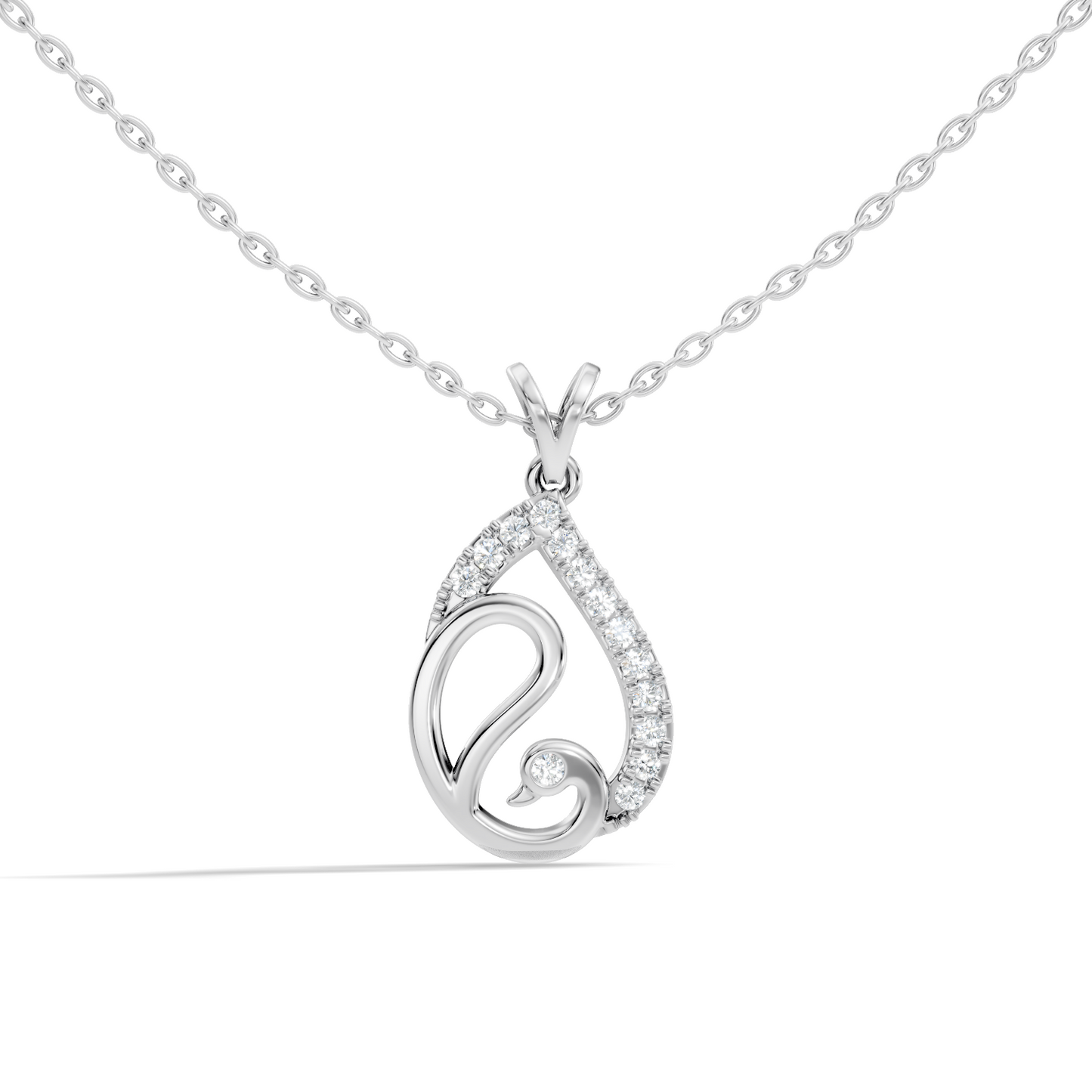 Classical Vintage Round Pendant Natural & Lab Diamonds Affordable Jewelry For Her - HIGHCARAT DIAMONDS